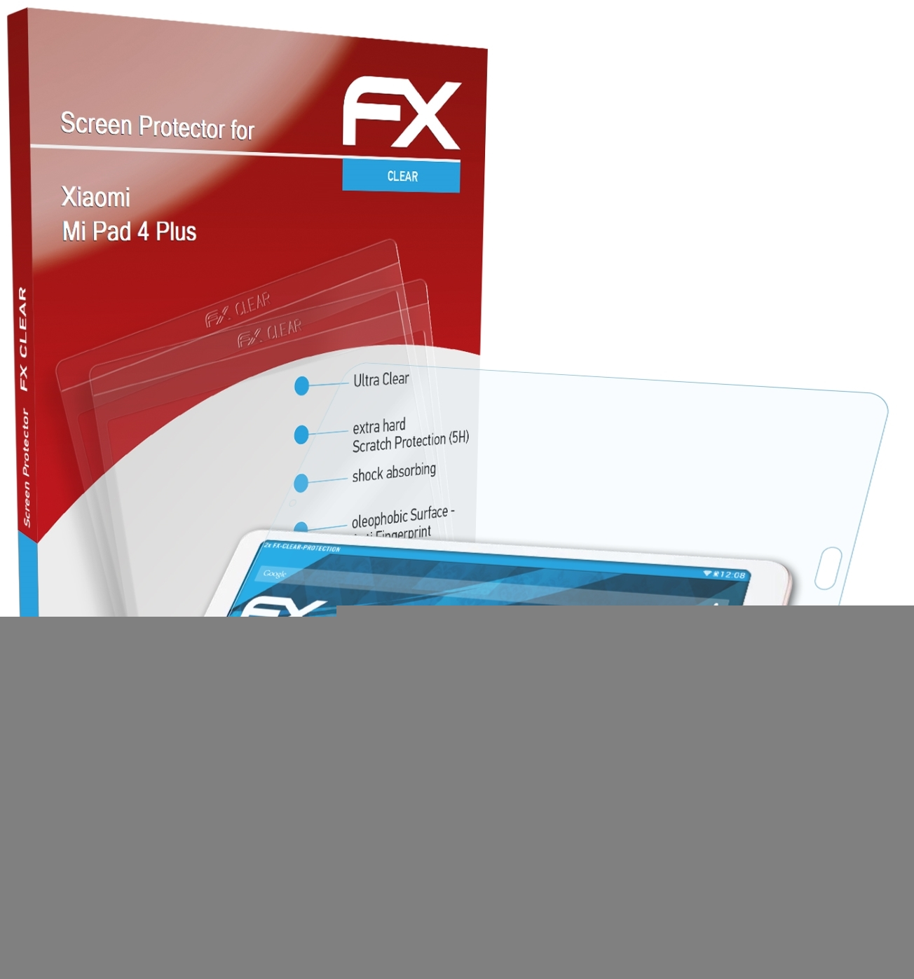 Displayschutz(für Pad FX-Clear 2x Mi Xiaomi ATFOLIX Plus) 4