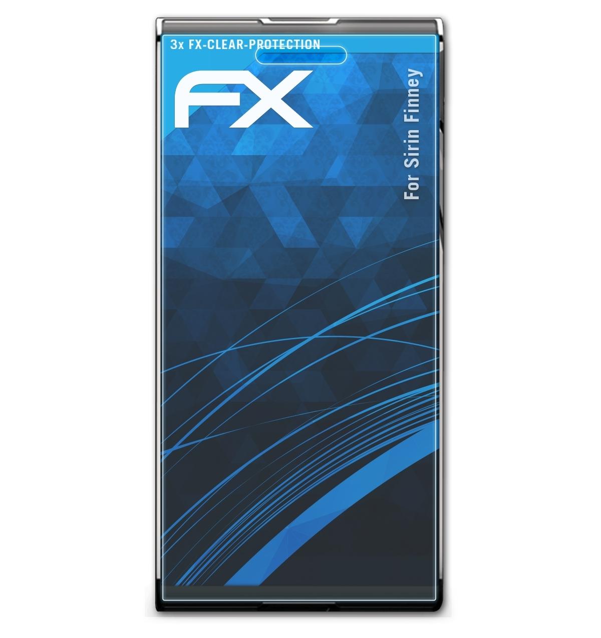 ATFOLIX 3x FX-Clear Displayschutz(für Finney) Sirin