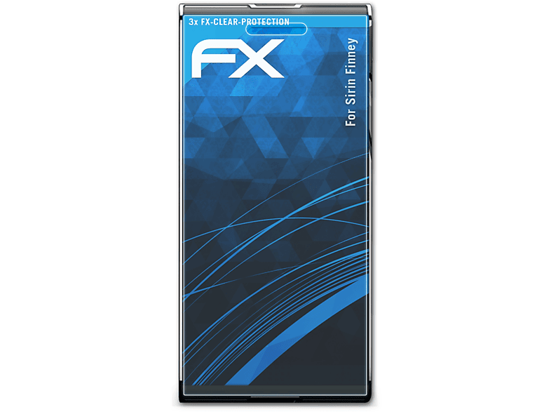ATFOLIX 3x FX-Clear Displayschutz(für Sirin Finney)
