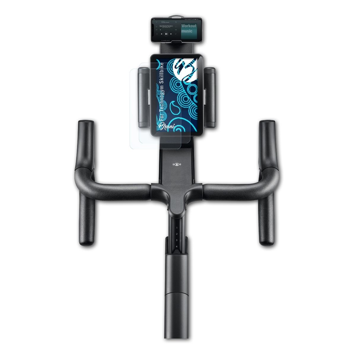 BRUNI 2x Basics-Clear Schutzfolie(für Skillbike) Technogym