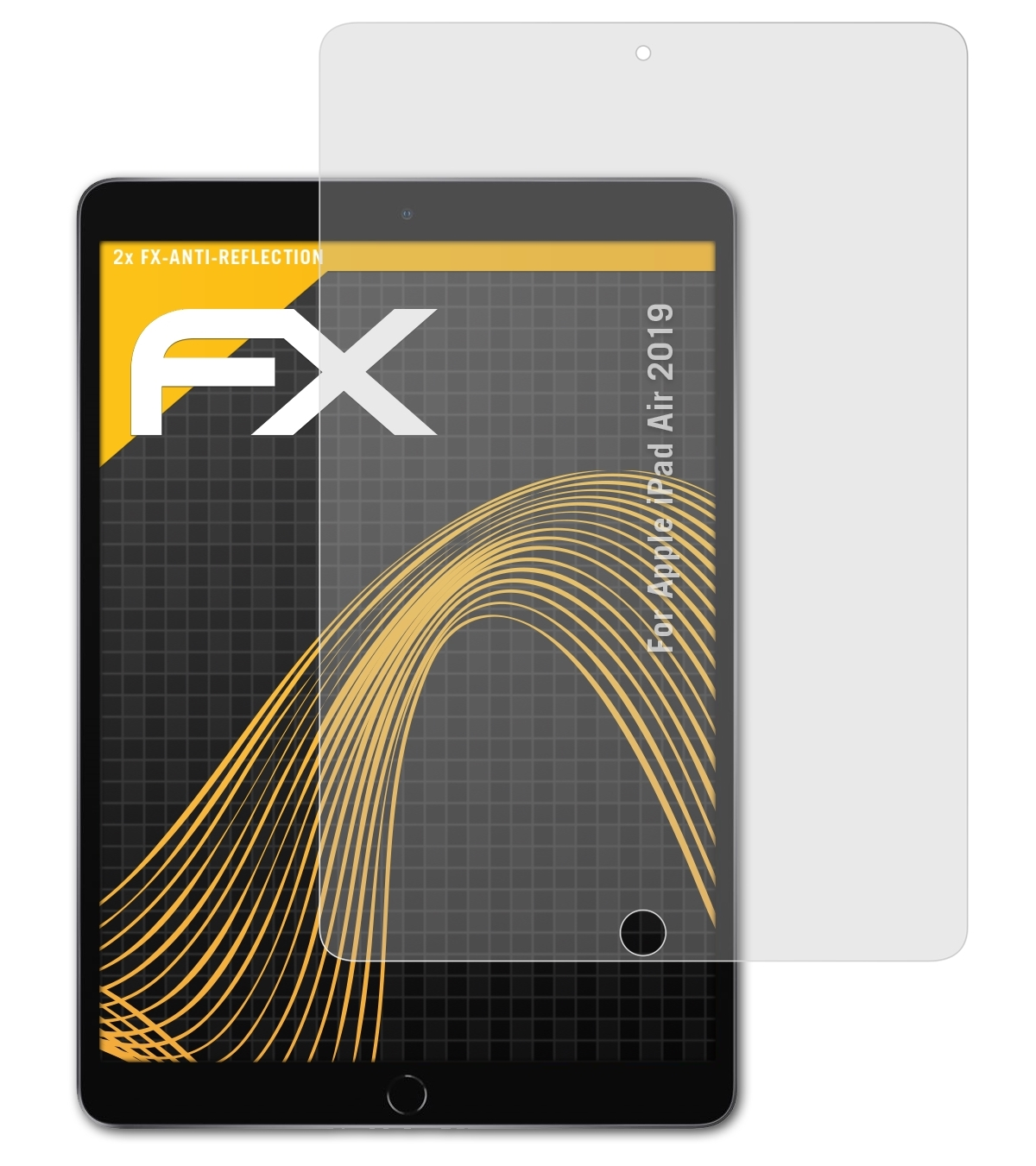 Air Displayschutz(für ATFOLIX (2019)) FX-Antireflex 2x Apple iPad