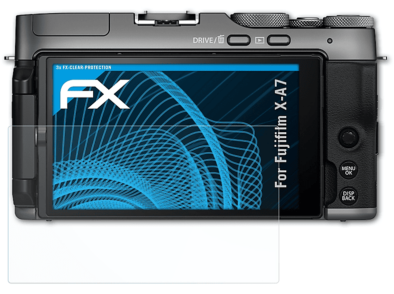 Fujifilm X-A7) ATFOLIX Displayschutz(für 3x FX-Clear