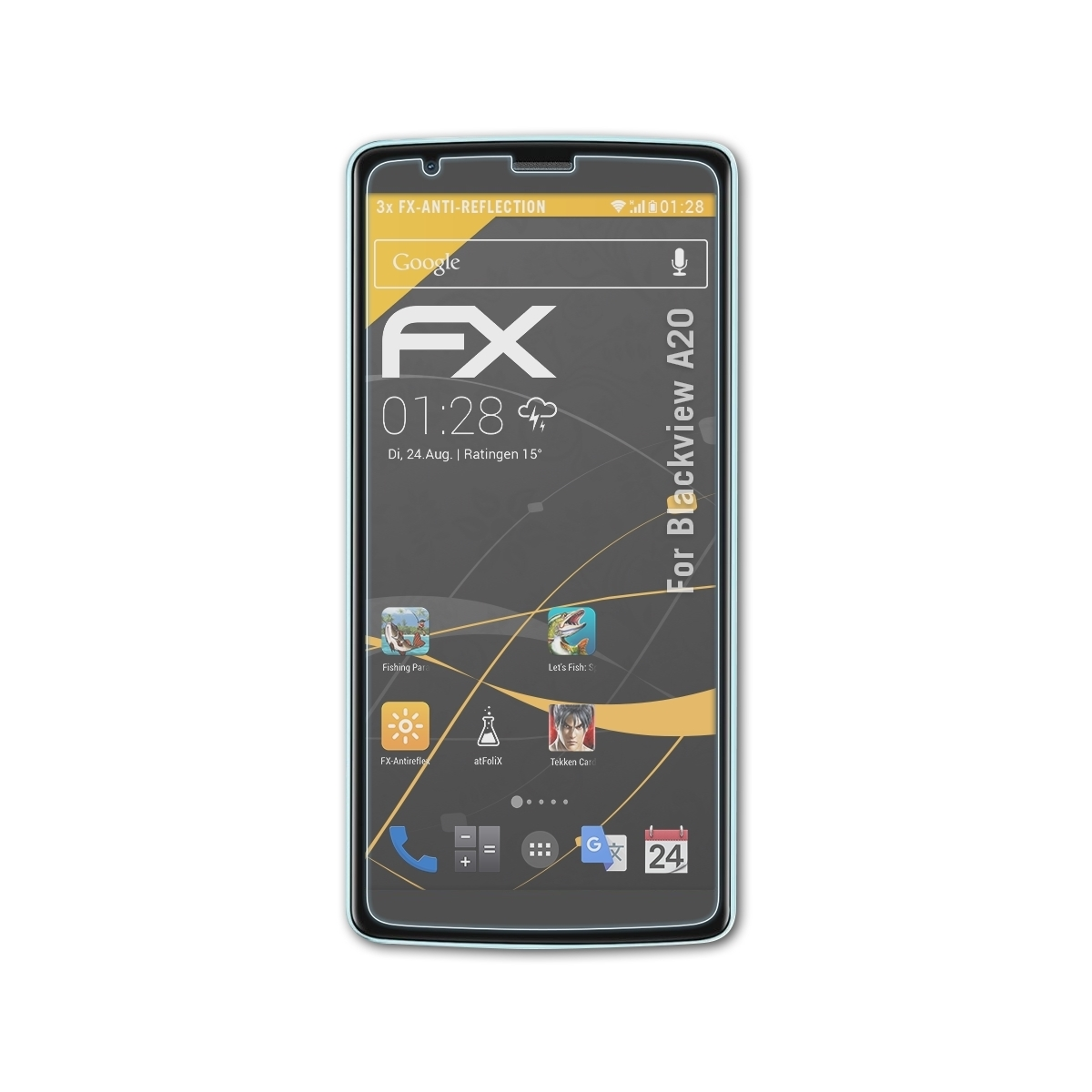 ATFOLIX 3x A20) Displayschutz(für FX-Antireflex Blackview