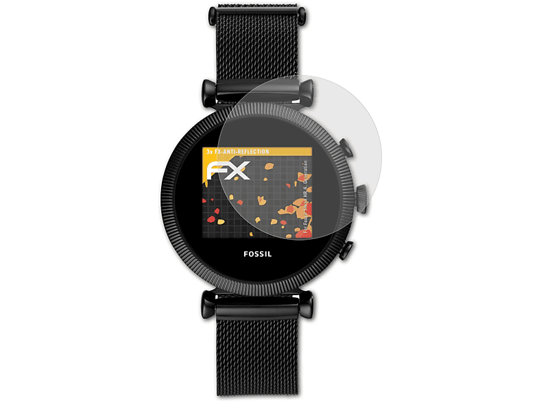 ATFOLIX 3x (4. Generation)) HR Displayschutz(für Fossil Sloan FX-Antireflex