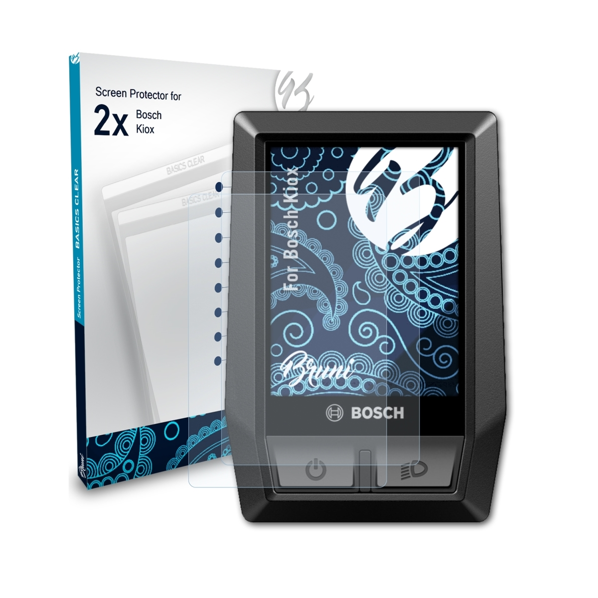 Kiox) Bosch 2x BRUNI Schutzfolie(für Basics-Clear