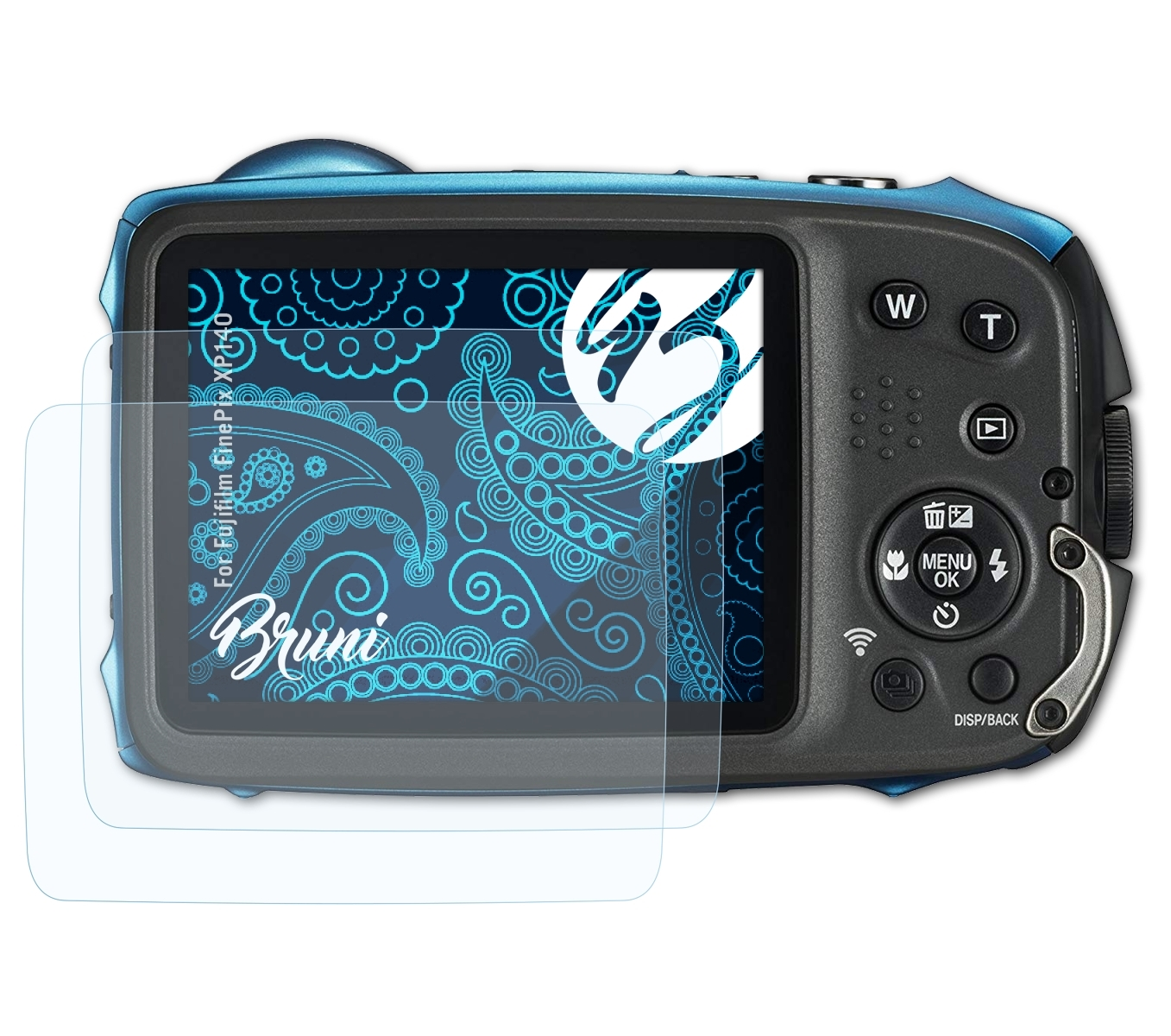 BRUNI 2x XP140) Basics-Clear Schutzfolie(für Fujifilm FinePix