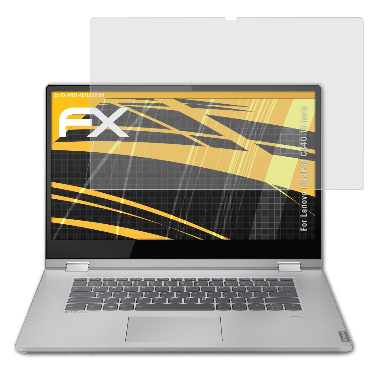 2x FX-Antireflex IdeaPad ATFOLIX (15 inch)) Displayschutz(für Lenovo C340