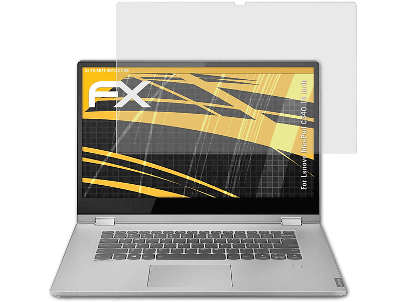 ATFOLIX 2x FX-Antireflex Displayschutz(für Lenovo IdeaPad C340 (15 inch))