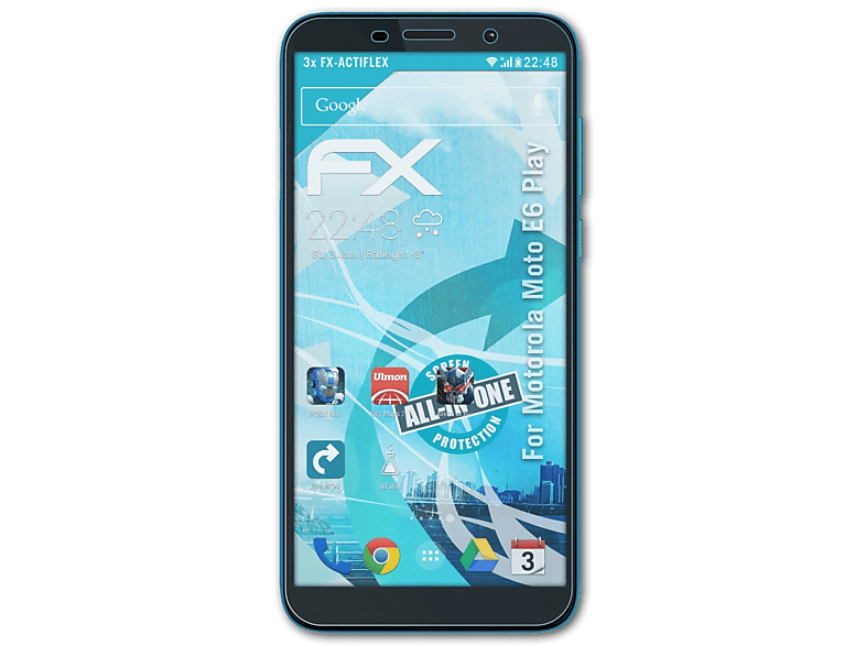 E6 Moto FX-ActiFleX Displayschutz(für 3x Motorola Play) ATFOLIX