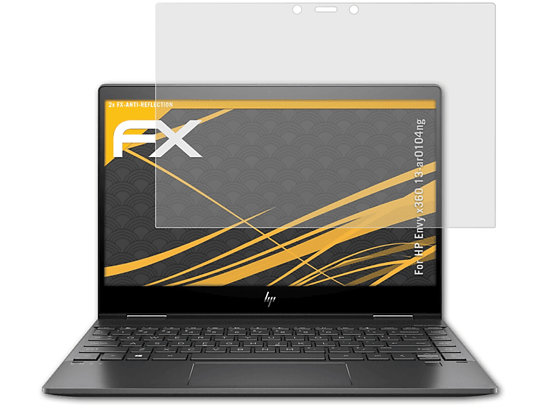 ATFOLIX 2x FX-Antireflex Displayschutz(für HP 13-ar0104ng) Envy x360