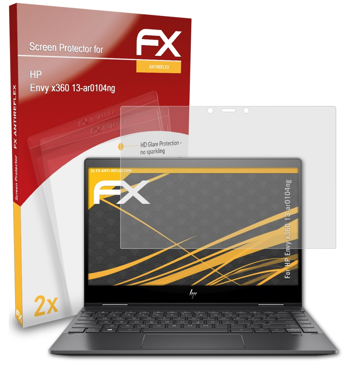 ATFOLIX 2x FX-Antireflex Displayschutz(für 13-ar0104ng) x360 Envy HP