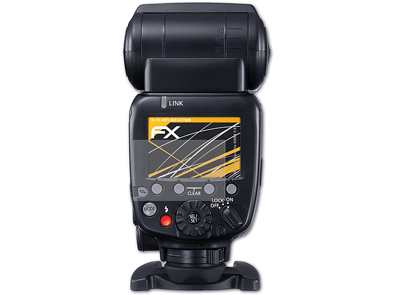 ATFOLIX 3x FX-Antireflex Speedlite Displayschutz(für 600EX II-RT) Canon