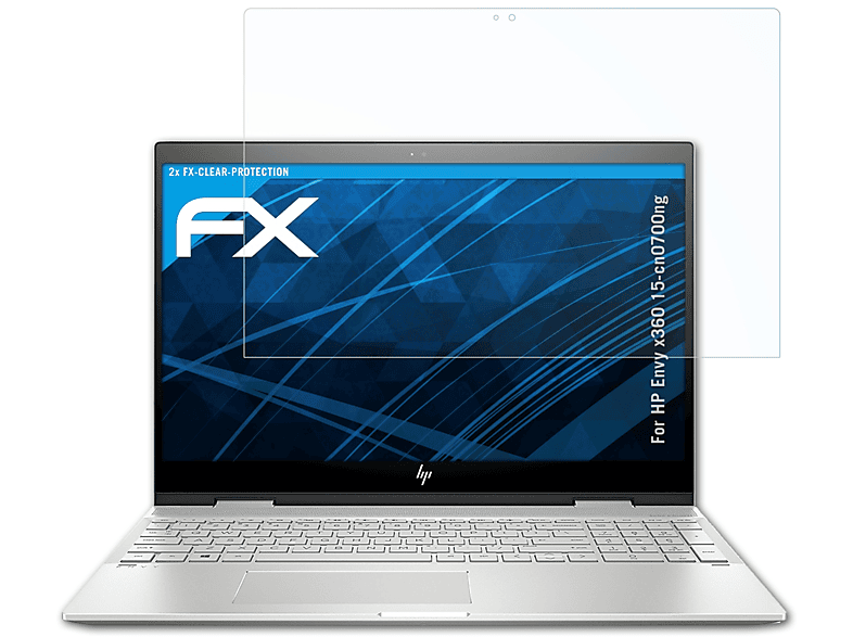 ATFOLIX 2x FX-Clear Displayschutz(für HP Envy x360 15-cn0700ng)
