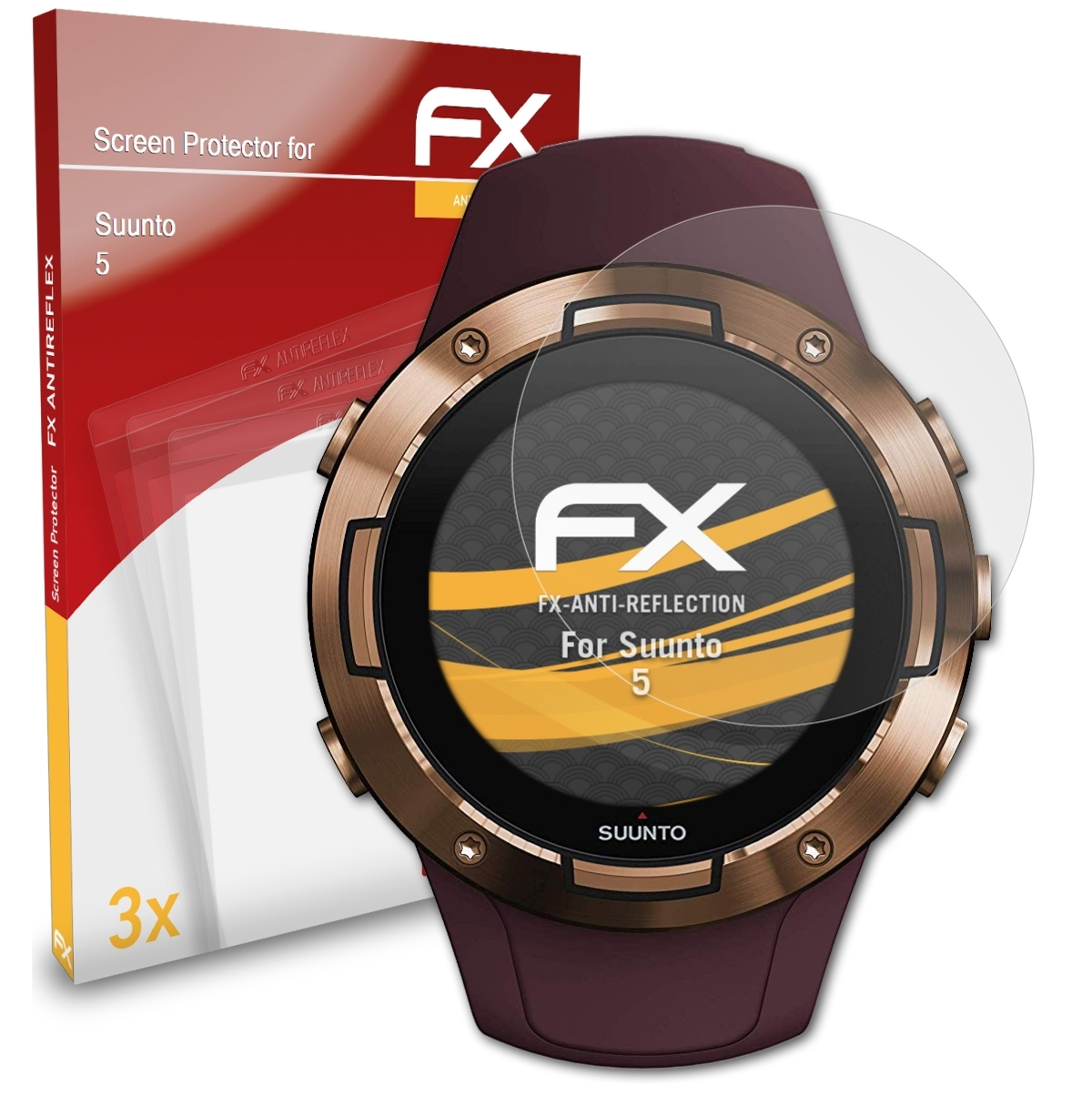 Displayschutz(für Suunto 5) FX-Antireflex 3x ATFOLIX