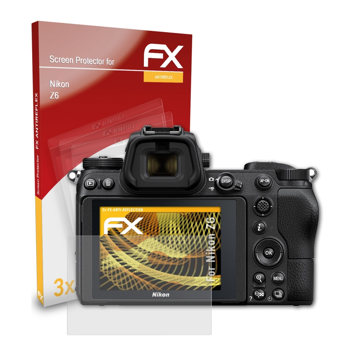 FX-Antireflex 3x Nikon Displayschutz(für Z6) ATFOLIX