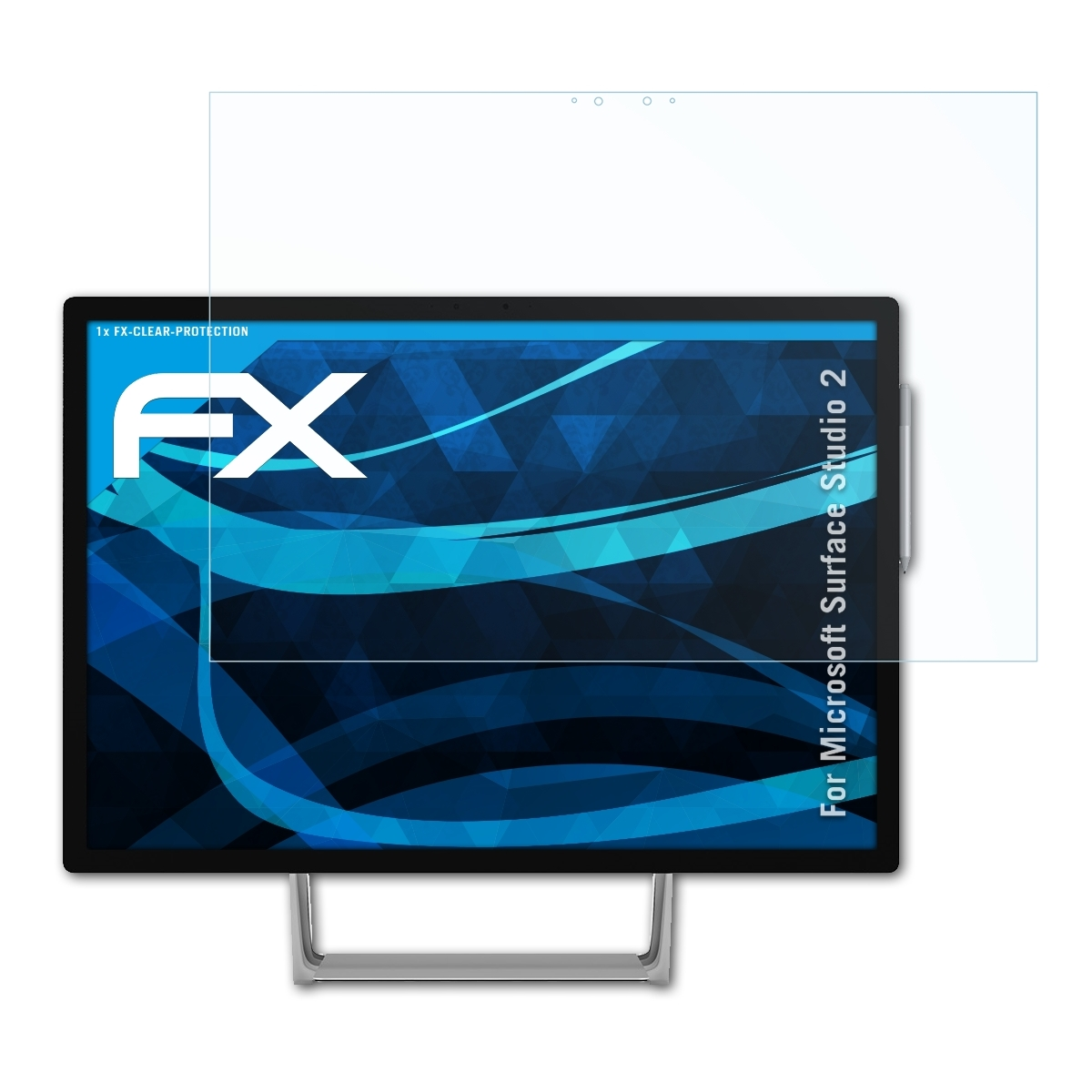ATFOLIX FX-Clear Displayschutz(für Microsoft Surface 2) Studio