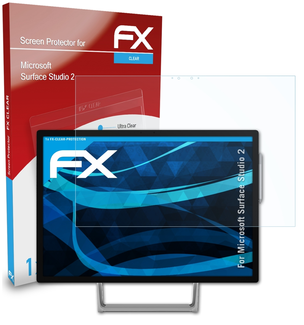 ATFOLIX FX-Clear Displayschutz(für Microsoft Surface 2) Studio