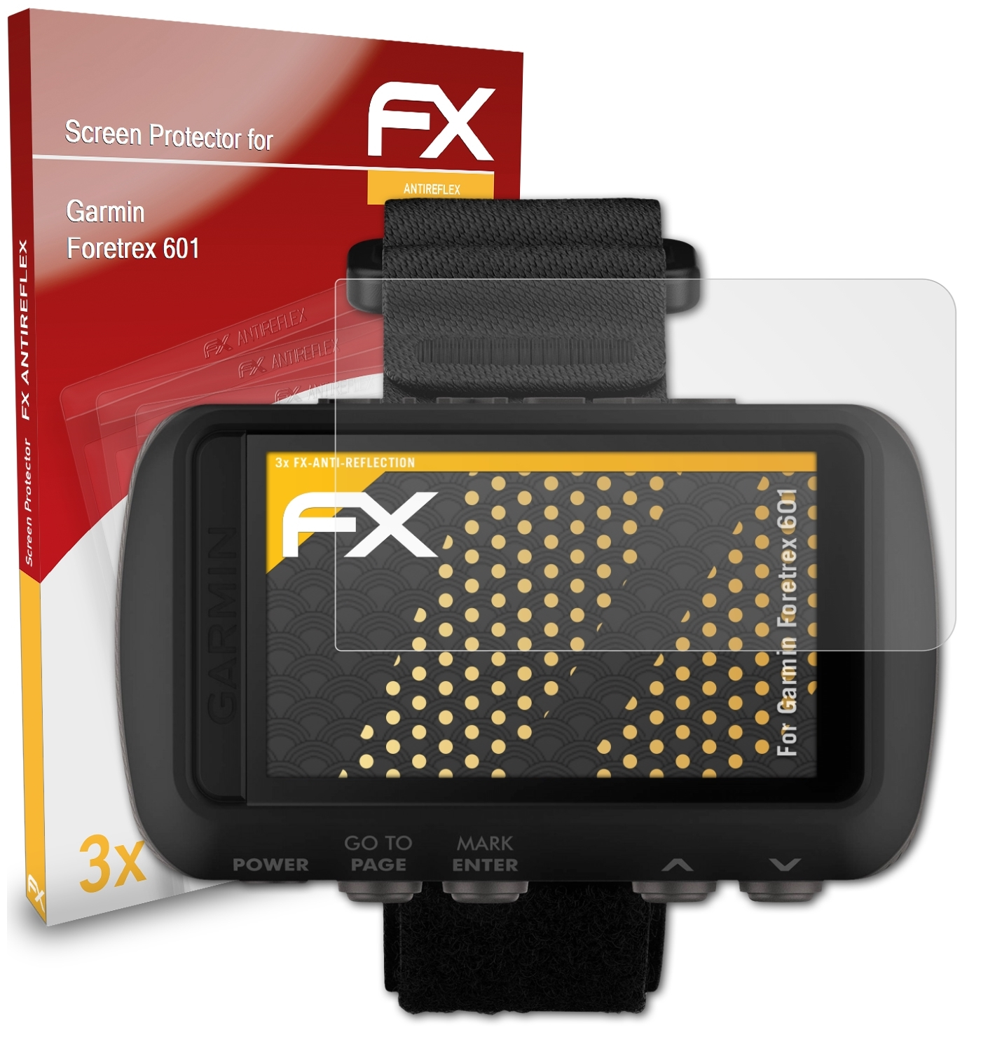 Displayschutz(für ATFOLIX 3x Foretrex FX-Antireflex Garmin 601)