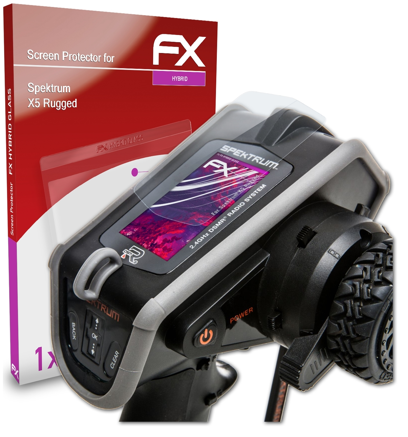 ATFOLIX FX-Hybrid-Glass Spektrum X5 Schutzglas(für Rugged)
