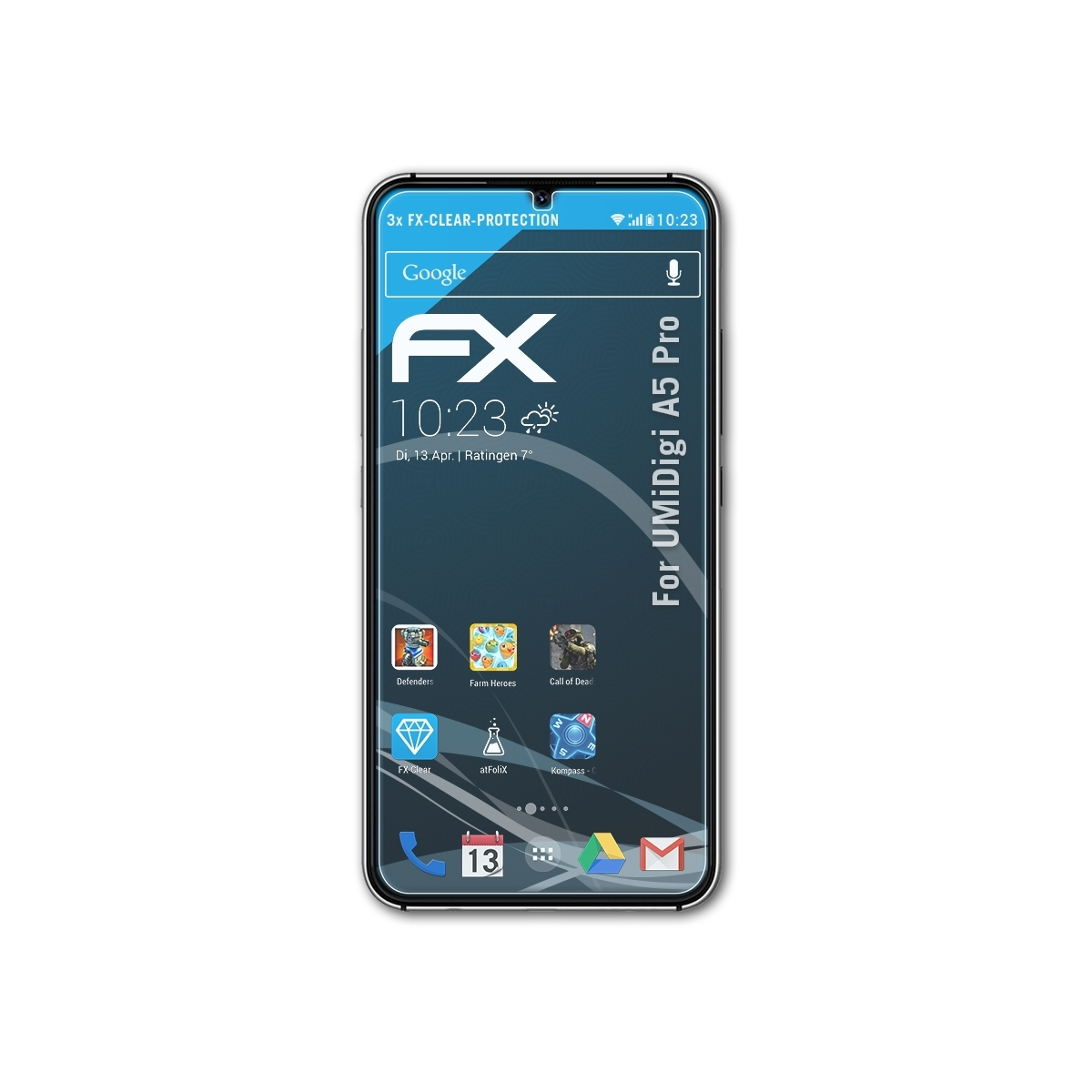 ATFOLIX 3x FX-Clear Displayschutz(für UMiDigi Pro) A5