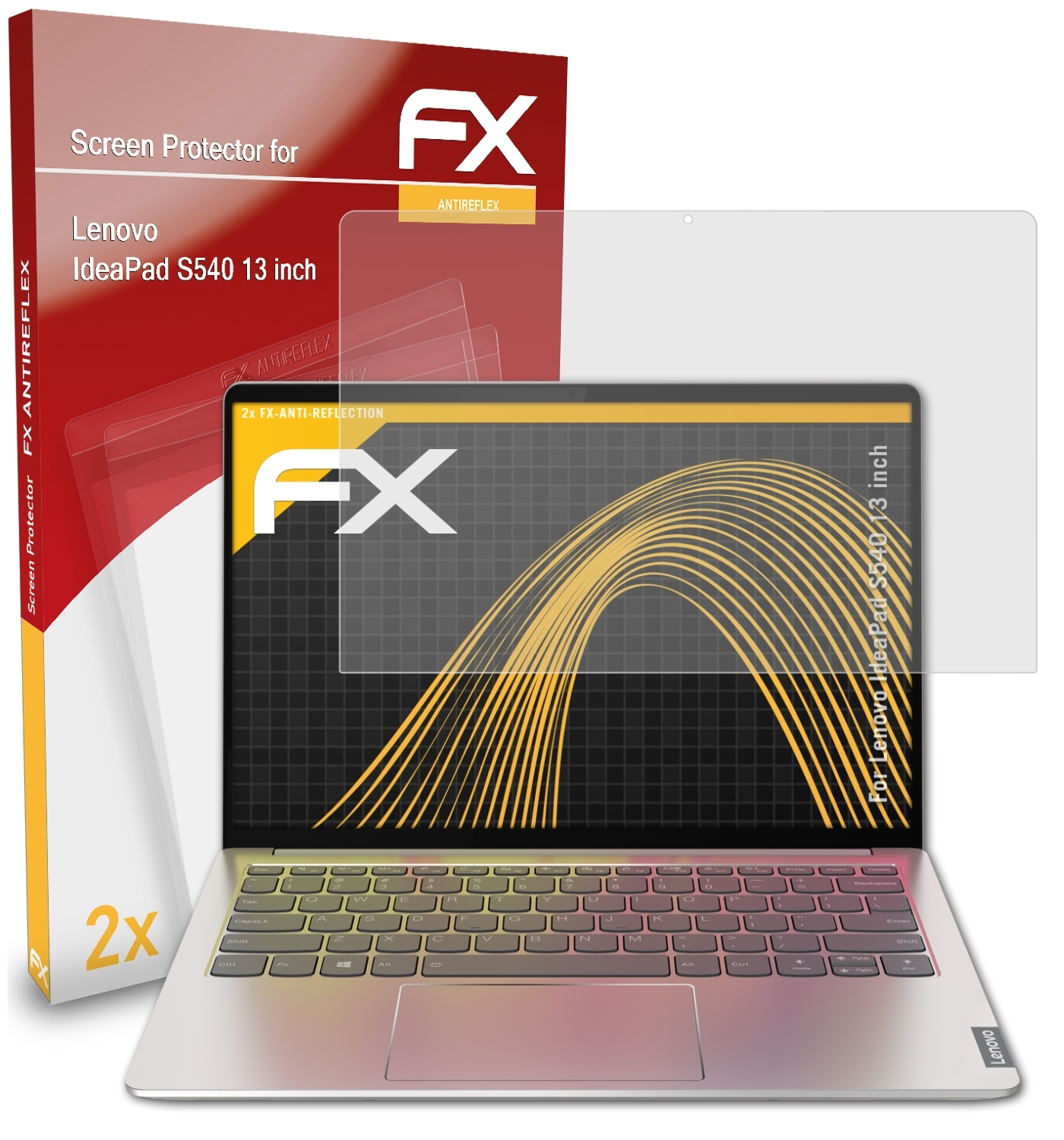 ATFOLIX 2x FX-Antireflex (13 IdeaPad S540 Displayschutz(für inch)) Lenovo