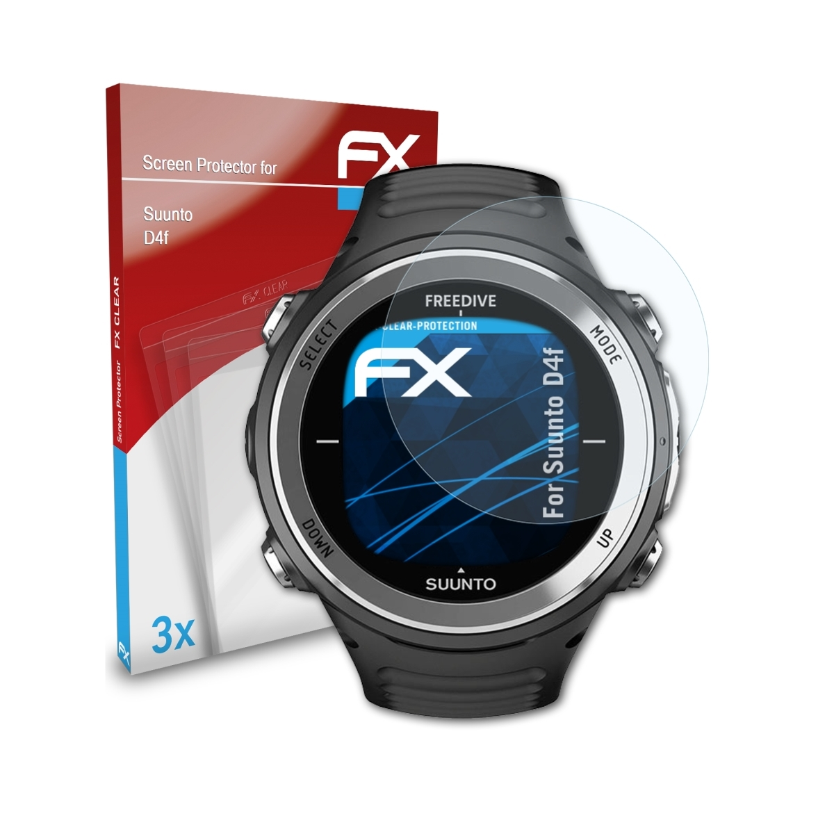 Suunto FX-Clear Displayschutz(für D4f) 3x ATFOLIX