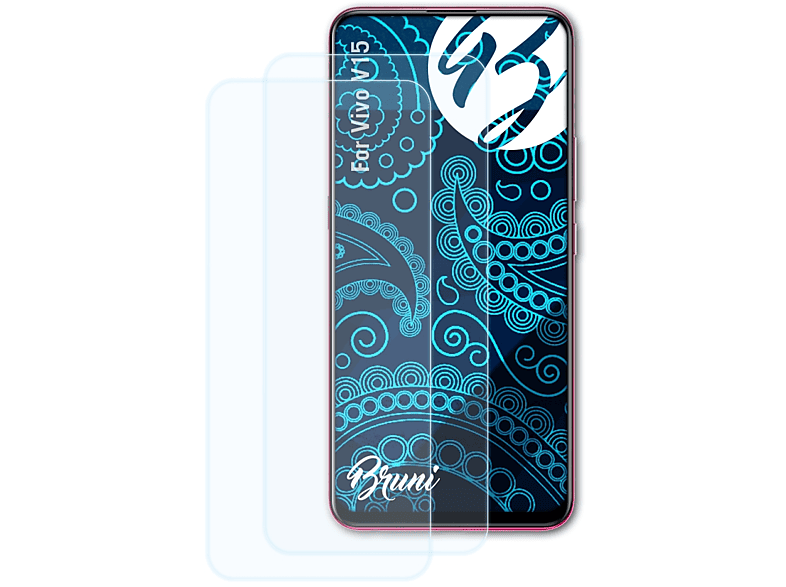 BRUNI Schutzfolie(für Basics-Clear 2x Vivo V15)