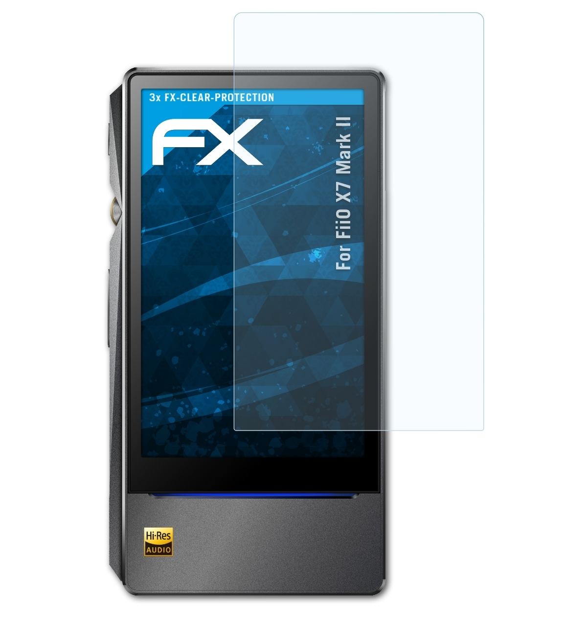 FiiO Mark II) 3x X7 Displayschutz(für FX-Clear ATFOLIX