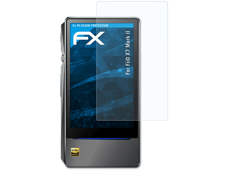 ATFOLIX 3x FX-Clear FiiO Displayschutz(für X7 Mark II)