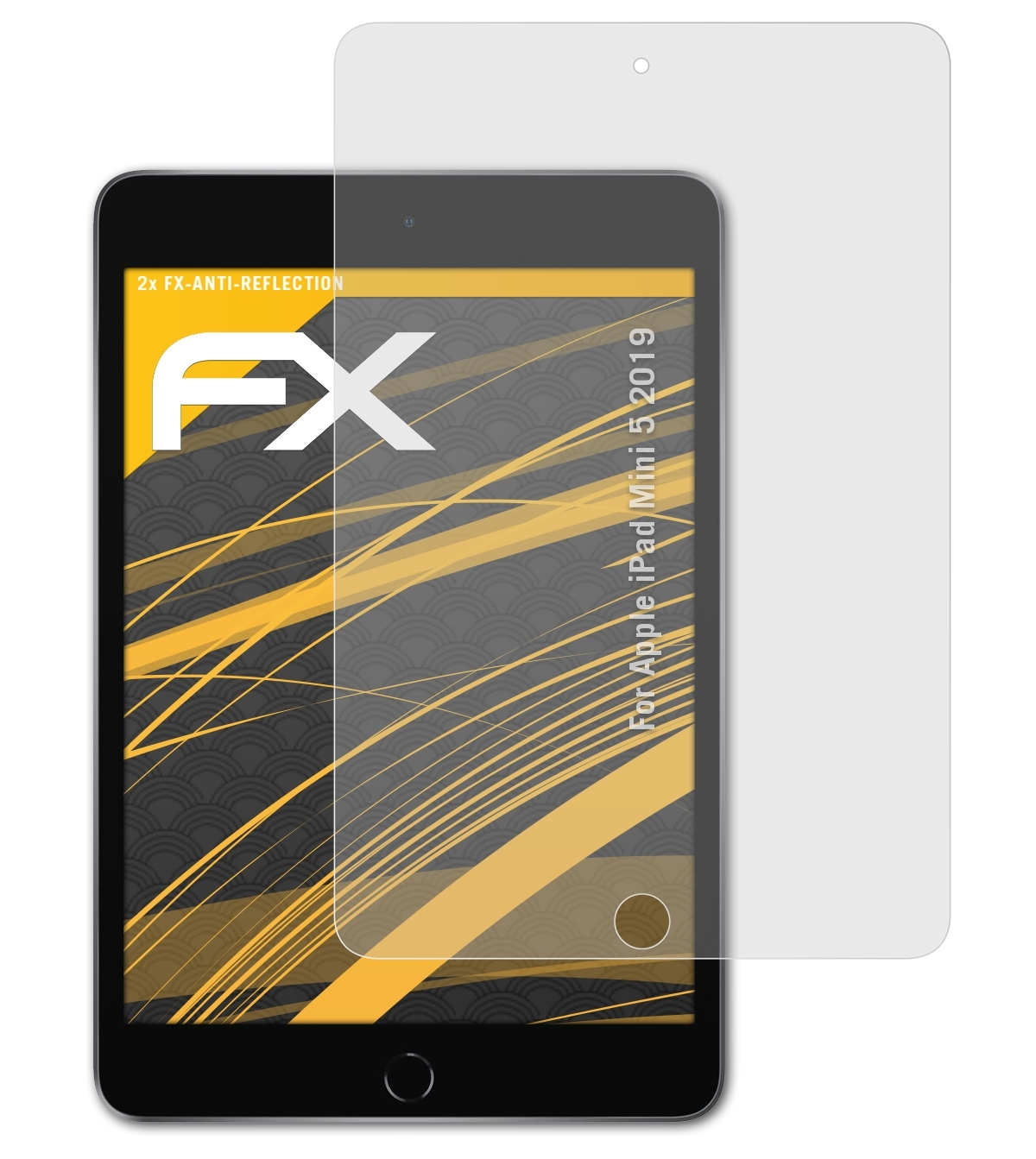 (2019)) 2x Displayschutz(für FX-Antireflex 5 Mini ATFOLIX Apple iPad