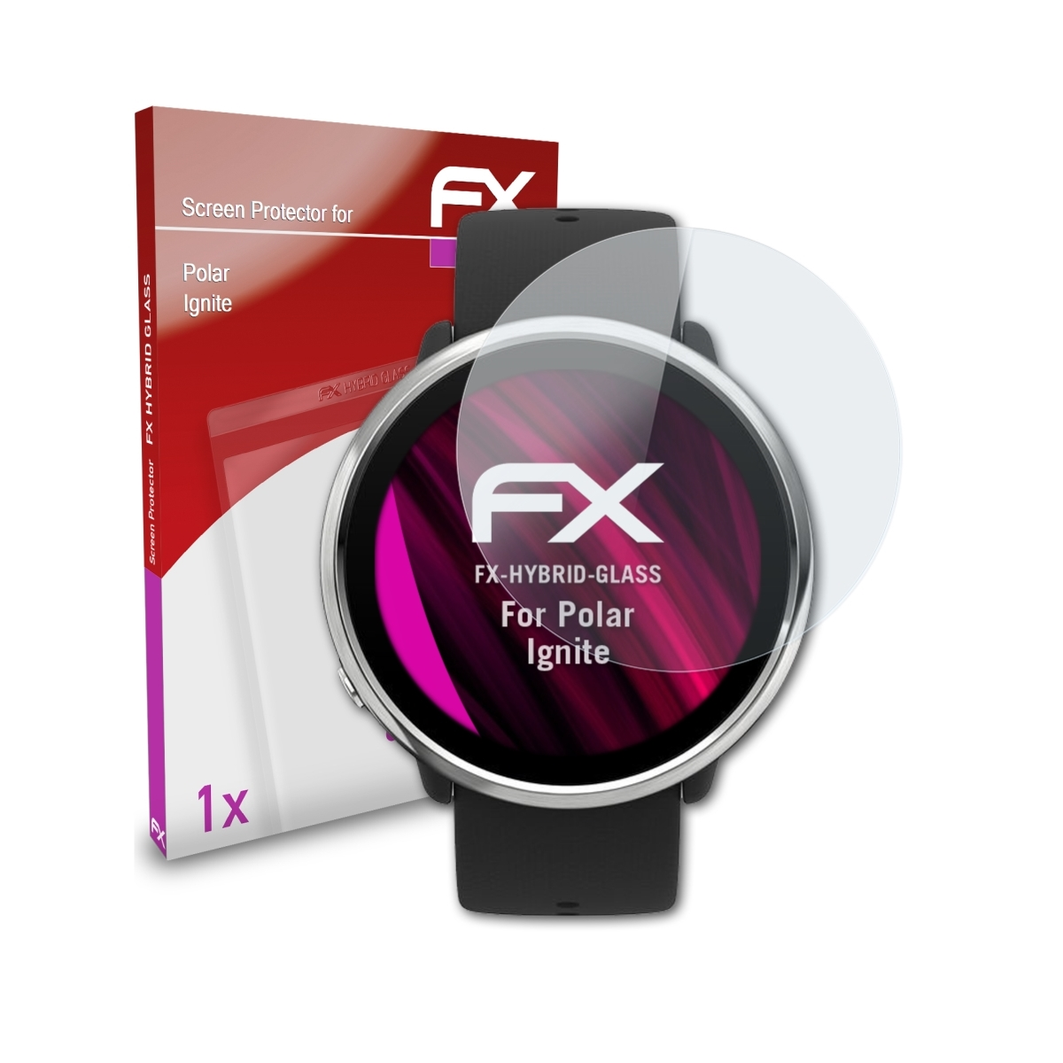 ATFOLIX FX-Hybrid-Glass Schutzglas(für Polar Ignite)