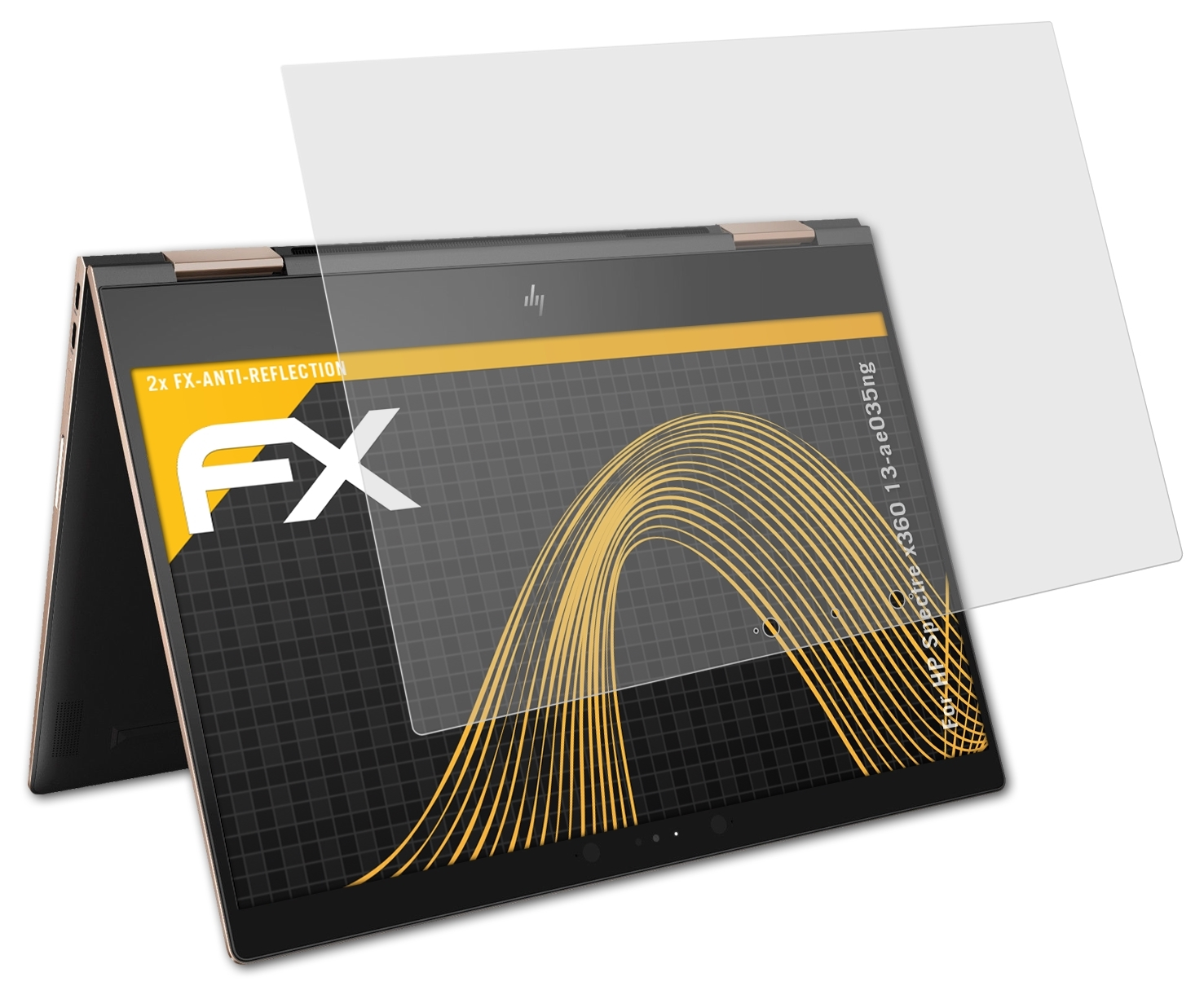 2x ATFOLIX x360 Spectre Displayschutz(für HP FX-Antireflex 13-ae035ng)