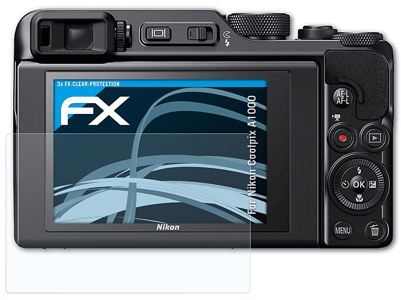 ATFOLIX 3x Displayschutz(für A1000) Nikon FX-Clear Coolpix