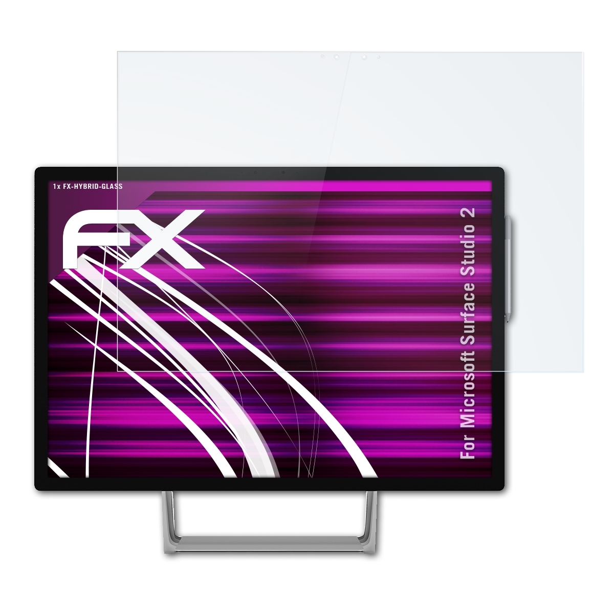 ATFOLIX FX-Hybrid-Glass Schutzglas(für Microsoft Studio Surface 2)