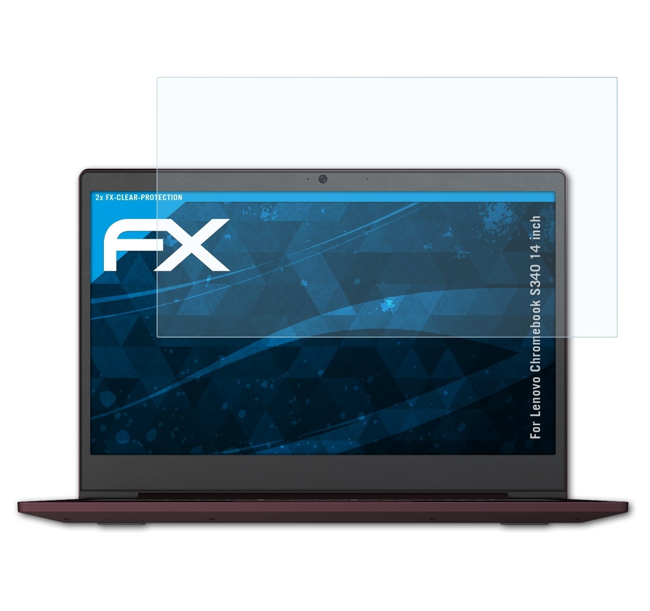 ATFOLIX 2x FX-Clear (14 inch)) S340 Displayschutz(für Chromebook Lenovo