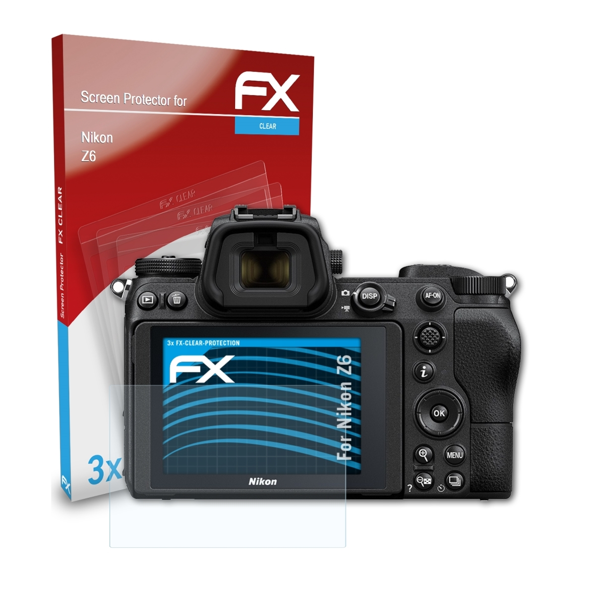 Z6) ATFOLIX Displayschutz(für Nikon FX-Clear 3x