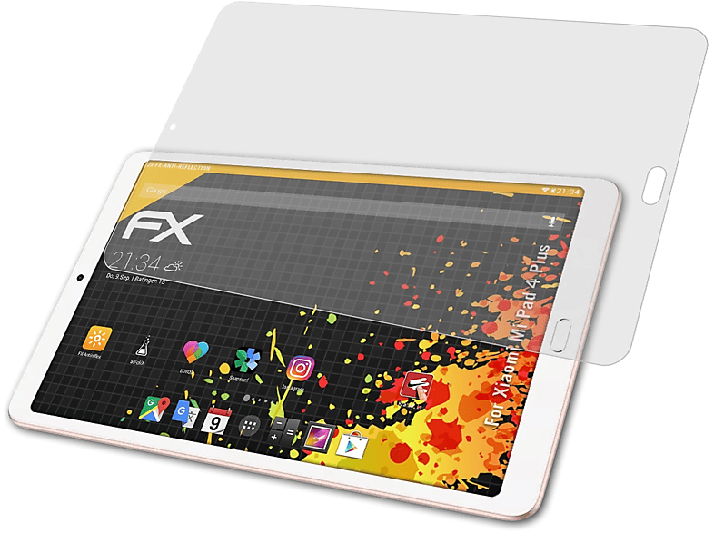 ATFOLIX 2x Displayschutz(für Mi Xiaomi Plus) FX-Antireflex Pad 4