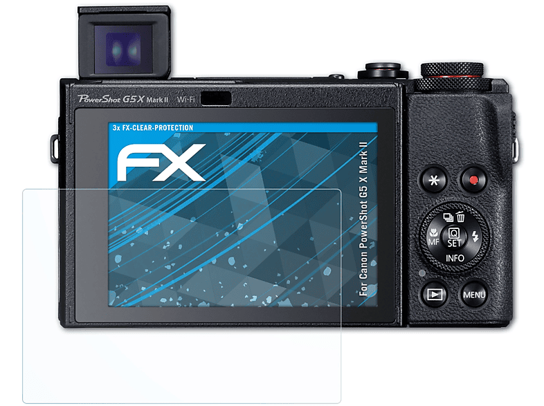 Mark X Canon FX-Clear Displayschutz(für 3x G5 ATFOLIX II) PowerShot
