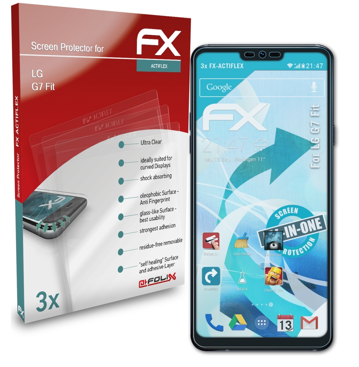 Displayschutz(für LG ATFOLIX 3x G7 FX-ActiFleX Fit)