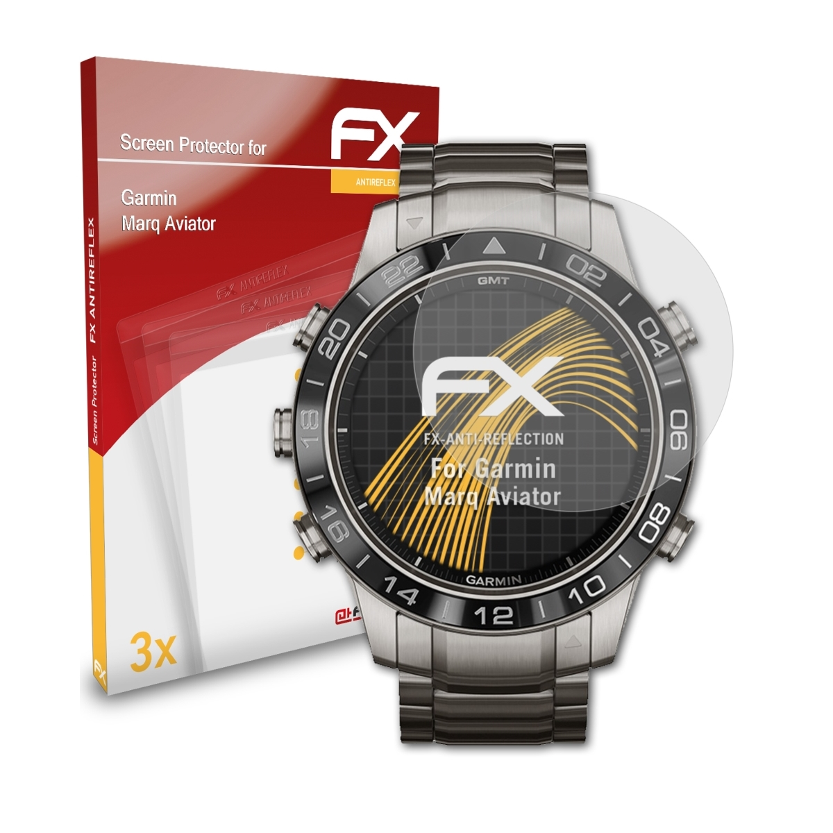 ATFOLIX 3x Garmin Displayschutz(für FX-Antireflex Aviator) Marq