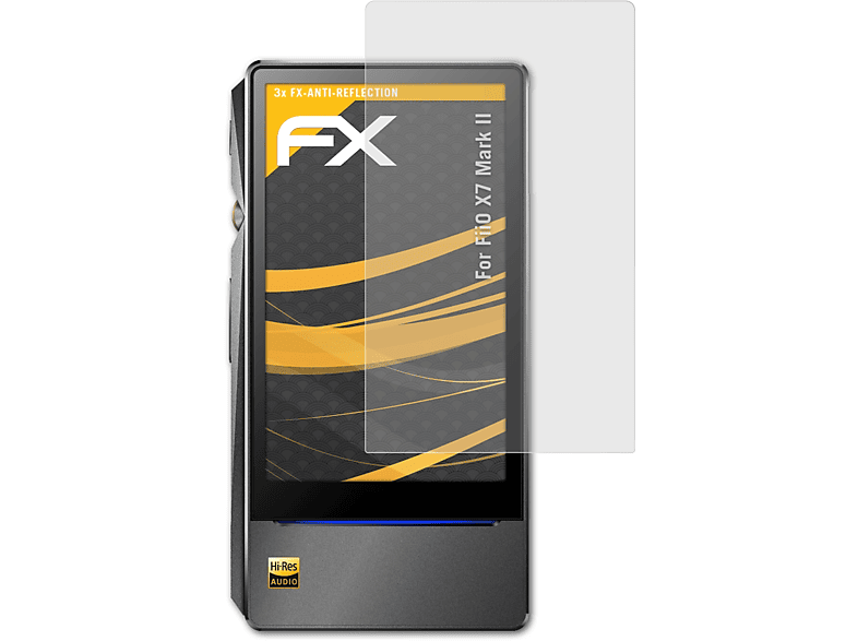 ATFOLIX 3x FX-Antireflex Displayschutz(für FiiO X7 Mark II)