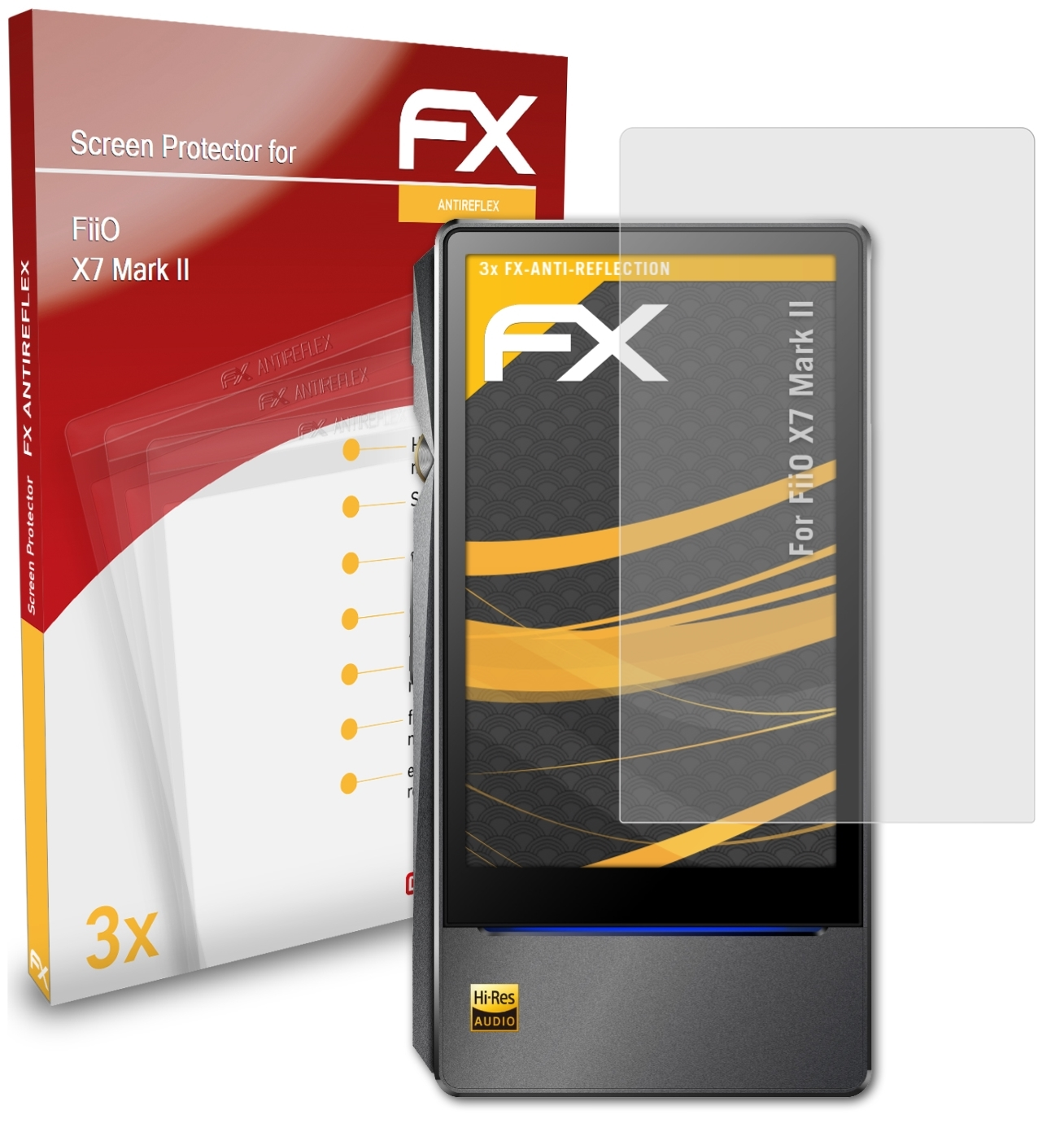 ATFOLIX 3x FX-Antireflex X7 II) Mark FiiO Displayschutz(für