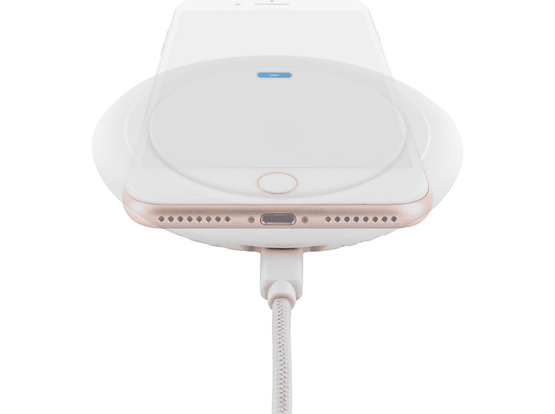 SCHWAIGER -QLP10 512- Qi Weiß Ladeplatte Wireless Qi-Technologie, Mit