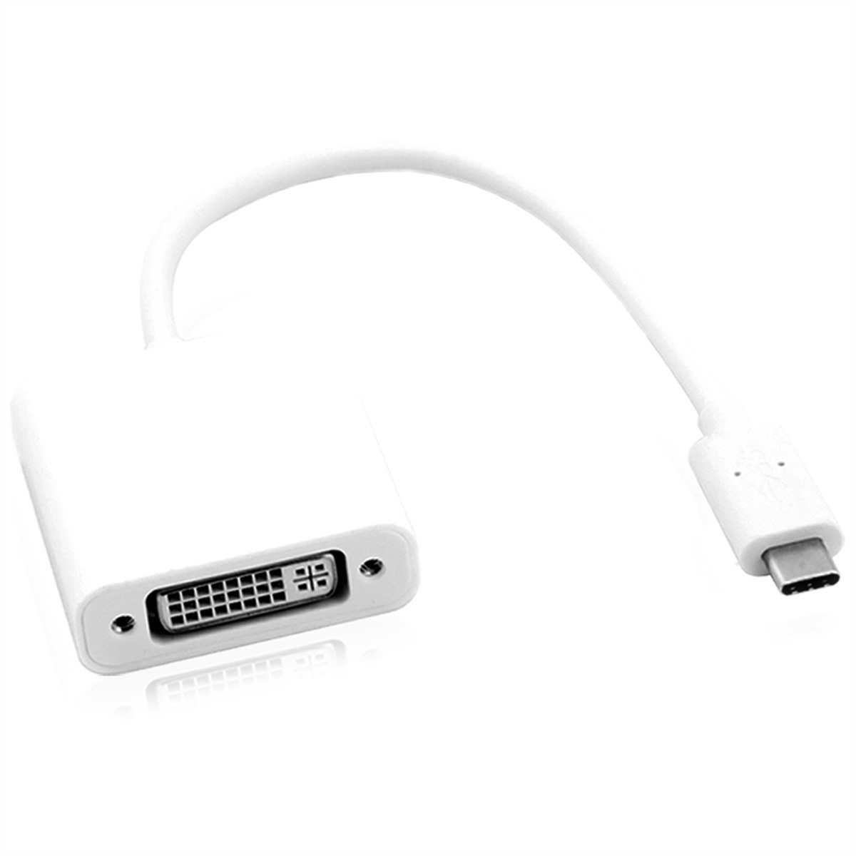 Adapter, silberfarben Adapter DVI - Typ C USB Display USB-DVI ROLINE
