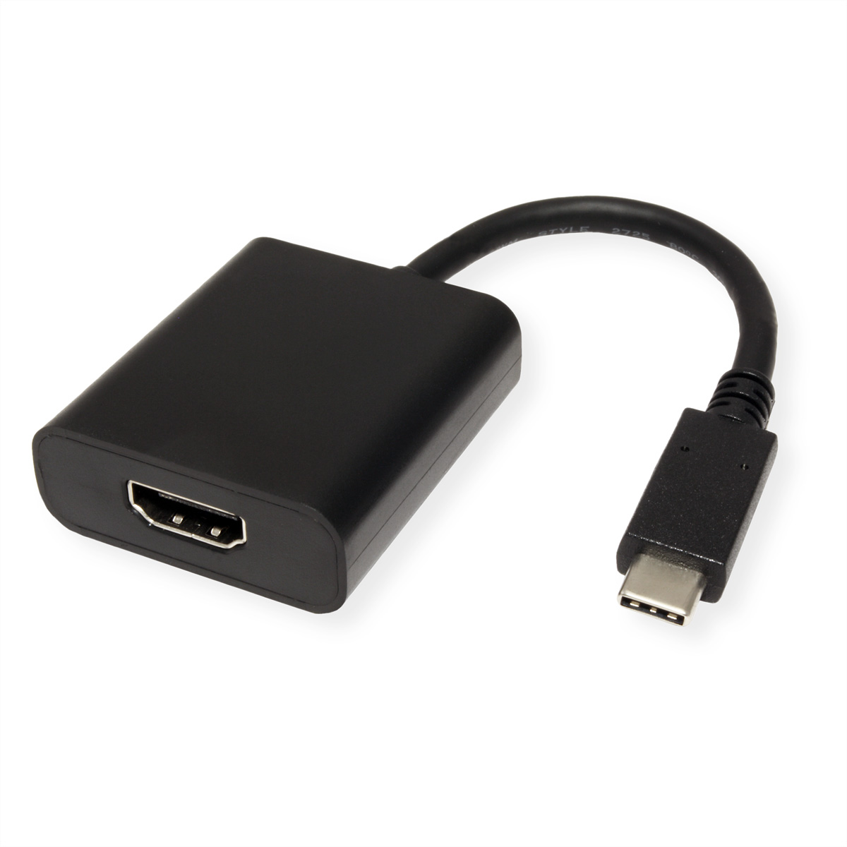 schwarz + Typ HDMI VGA USB-Grafikadapter, + DVI Adapter Display USB C - VALUE
