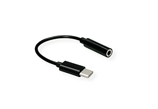 VALUE Adapter USB Typ C - 3,5mm Audio, ST/BU USB-Audio Adapter, schwarz