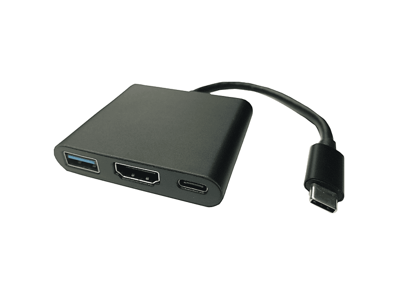 VALUE Display Adapter USB Typ C HDMI + USB 3.2 Gen 1 A + Typ C PD USB