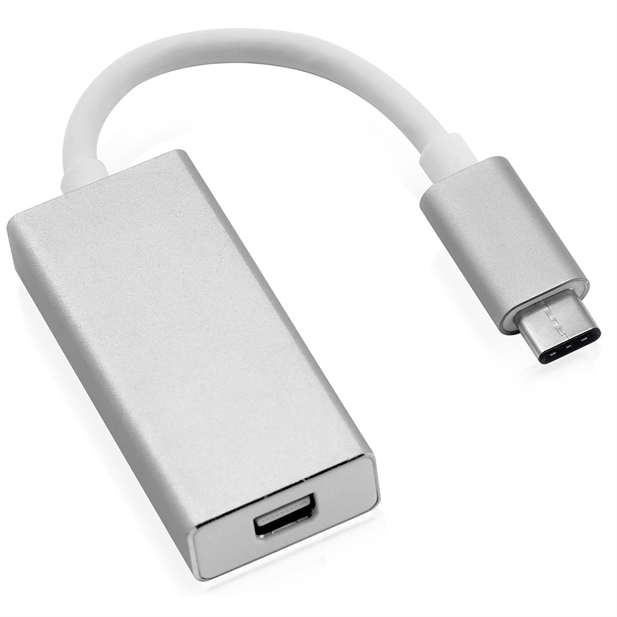 Display Adapter, v1.2, - Adapter silberfarben C ROLINE USB ST/BU USB-DisplayPort Typ Mini-DisplayPort