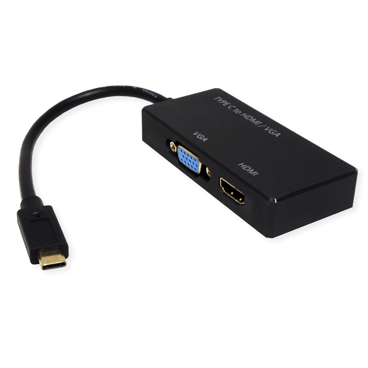 VALUE Display / Typ USB-HDMI C Adapter VGA - Adapter, schwarz HDMI USB
