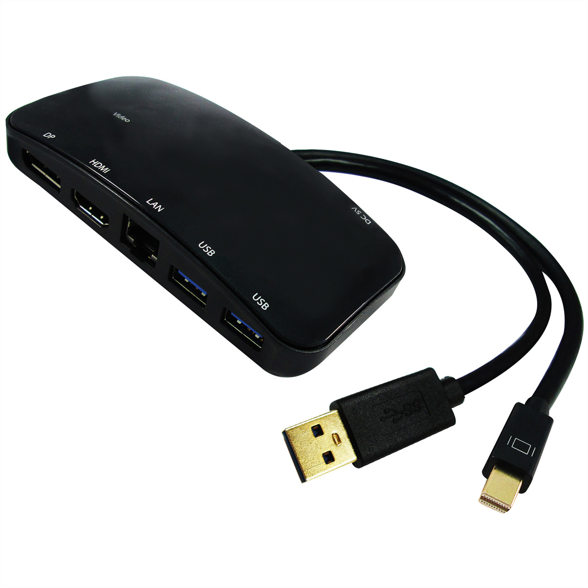 VALUE USB 3.2 Gen 1 schwarz Notebook-Docking-Station, DP Station Mini Docking